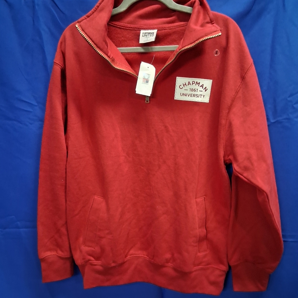 NWT Campus United CHAPMAN UNIVERSITY Red Sweater Unisex Small